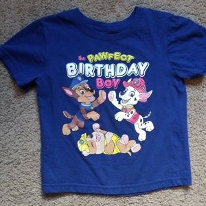 Paw patrol birthday boy shirt. 4t